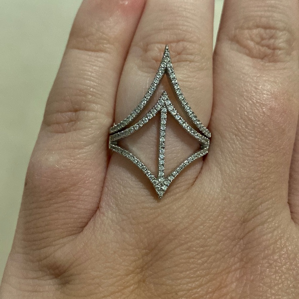 Sterling silver statement ring